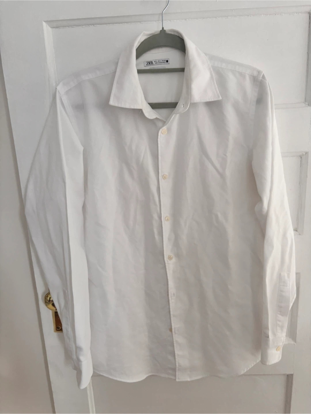 Zara Slim Fit White Shirt size L