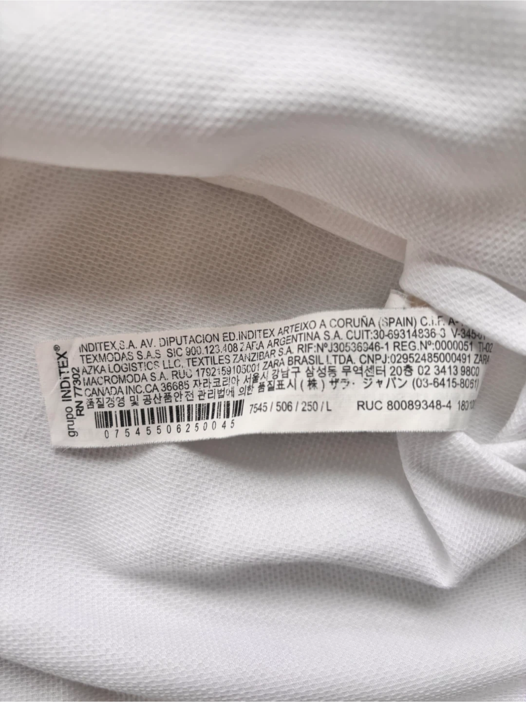 Zara Slim Fit White Shirt size L - photo 4