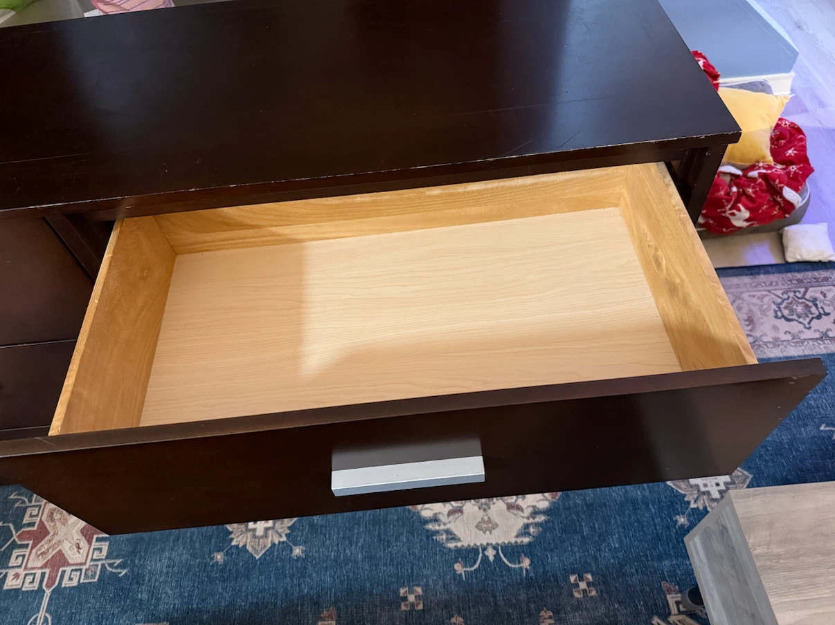 Dark Brown 6-Drawer Dresser - photo 2