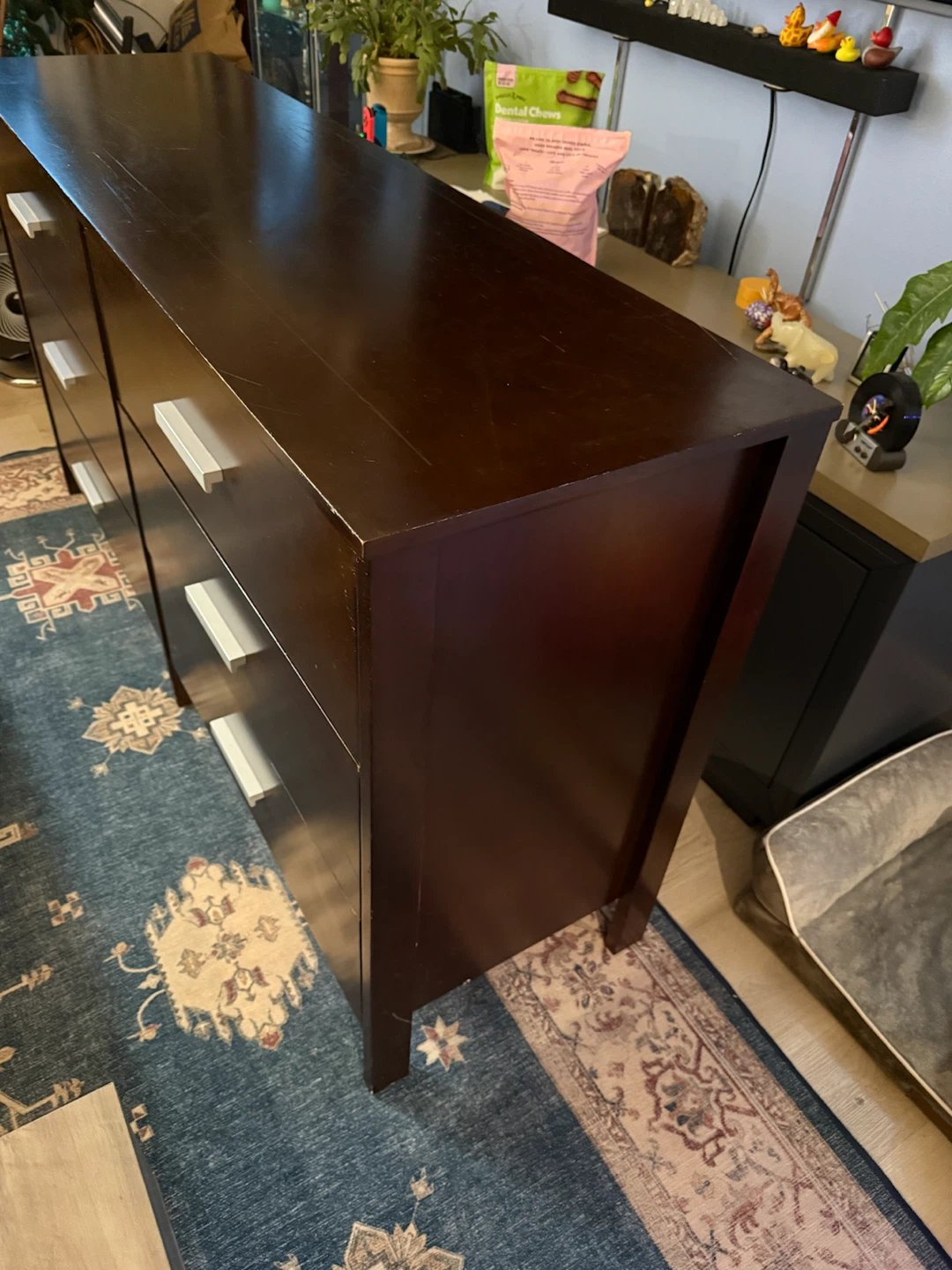 Dark Brown 6-Drawer Dresser - photo 4