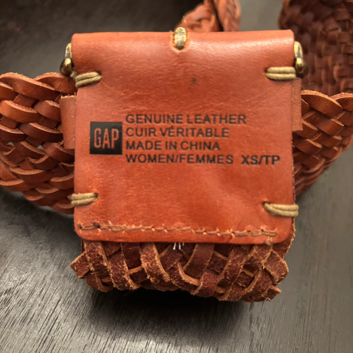 Gap Genuine Leather Braided Belt 30” - photo 2