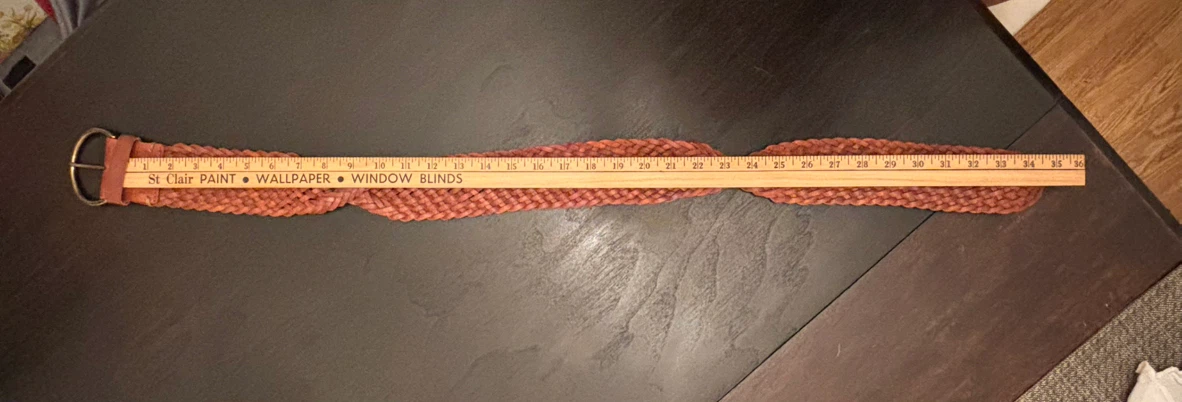 Gap Genuine Leather Braided Belt 30” - photo 4
