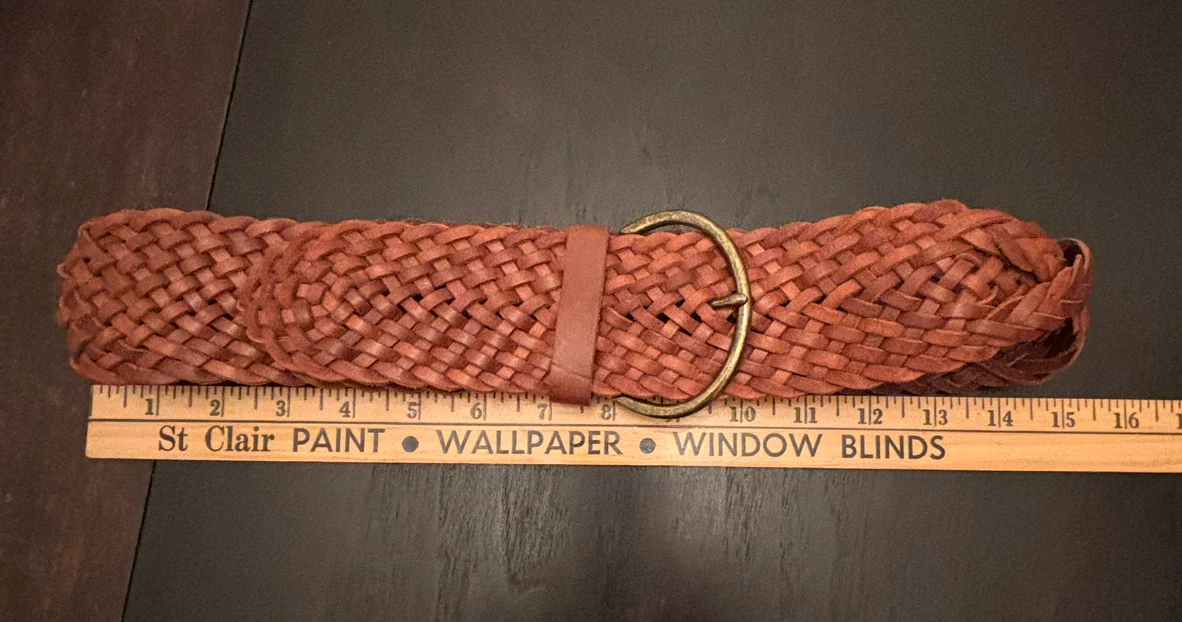 Gap Genuine Leather Braided Belt 30” - photo 5