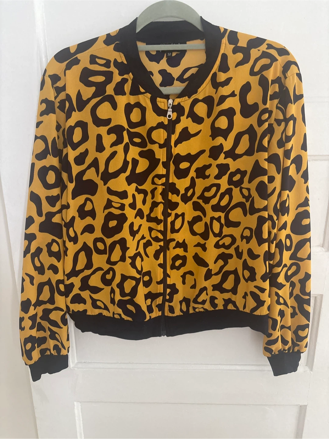 Vanity Leopard Print Bomber Jacket