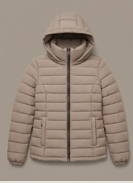 DKNY Women's Puffer Jacket - Taupe - photo 2