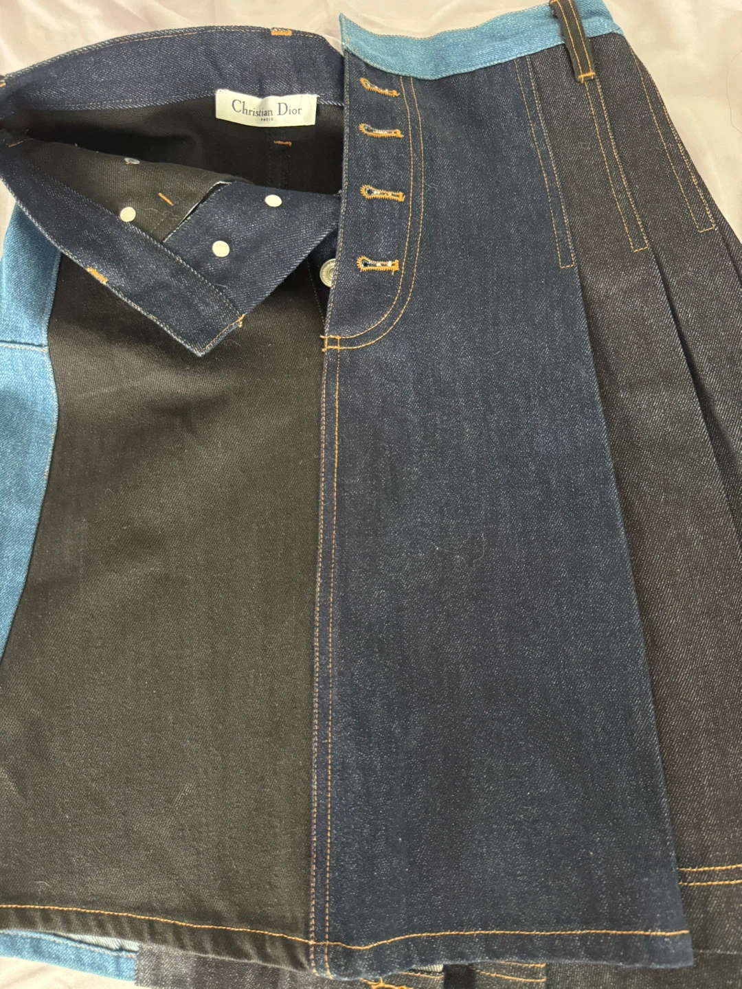 Size S - Christian Dior Denim Skirt