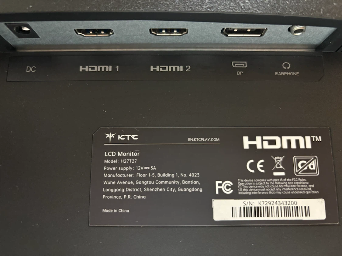 KTC 27-inch LCD 2K Monitor - photo 4