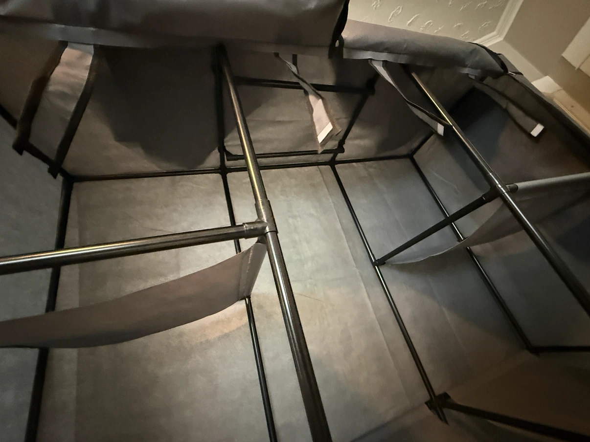 Portable Grey Fabric Closet Organizer - photo 5