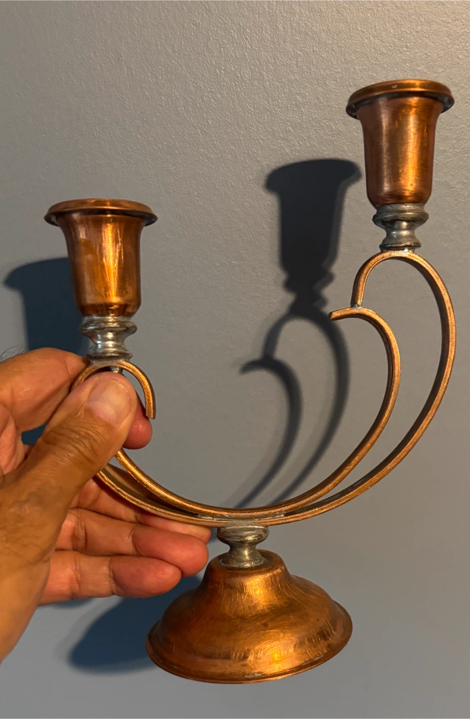 Venetian Copper Candelabras (2 available)