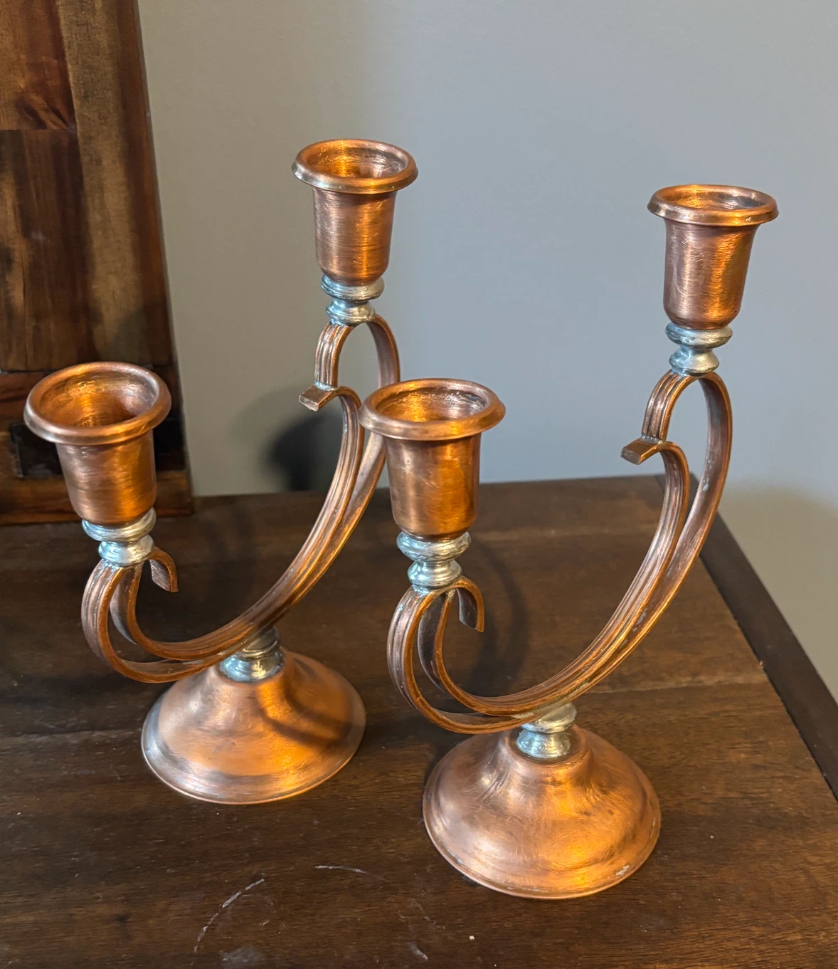 Venetian Copper Candelabras (2 available) - photo 3