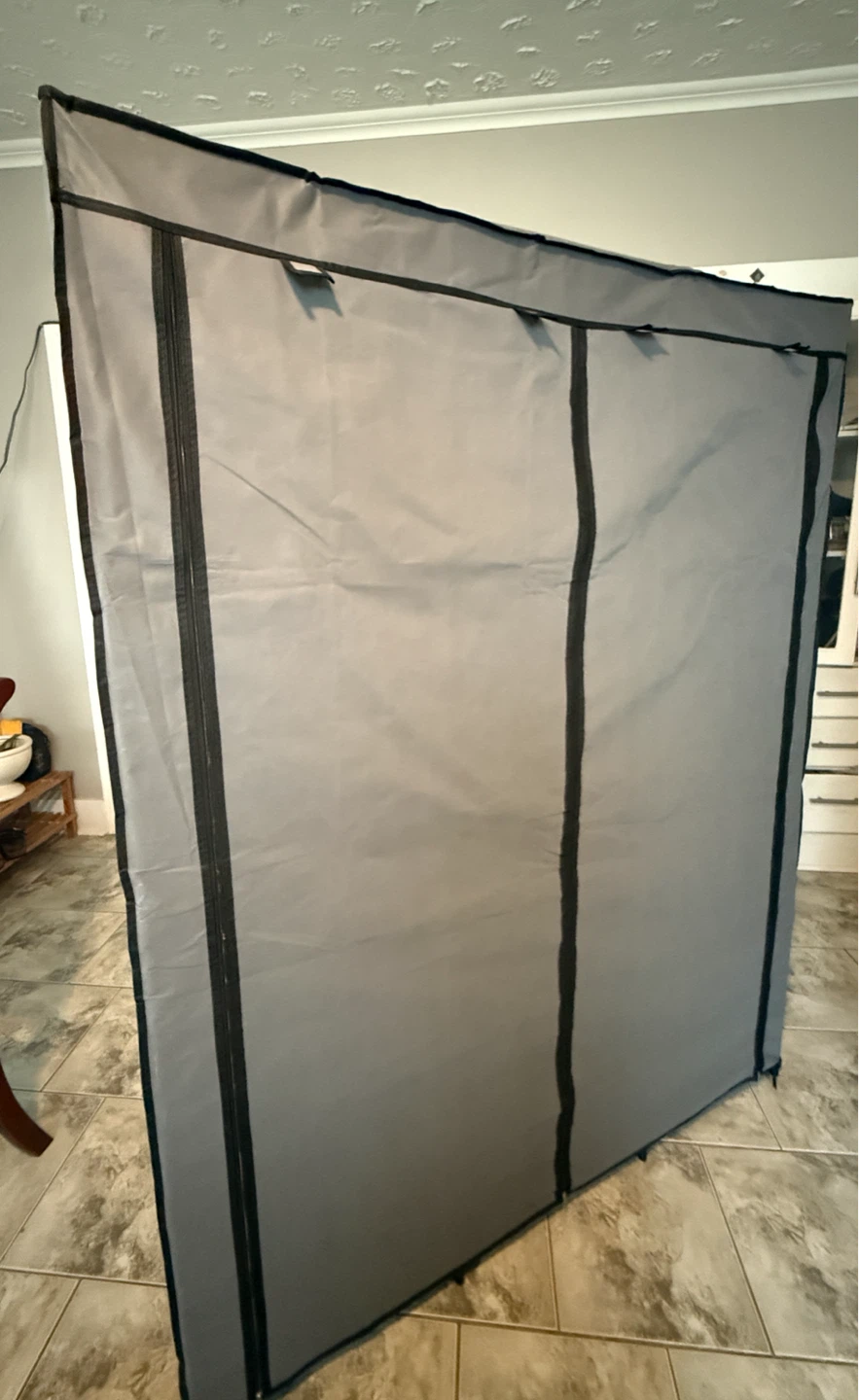 Portable Grey Fabric Closet Organizer - photo 3