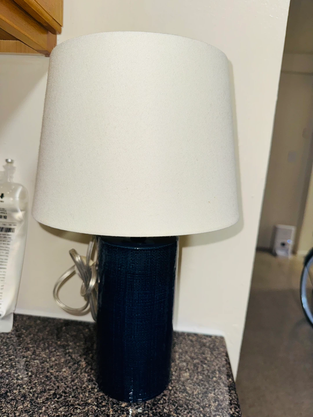 Navy Ceramic Table Lamp
