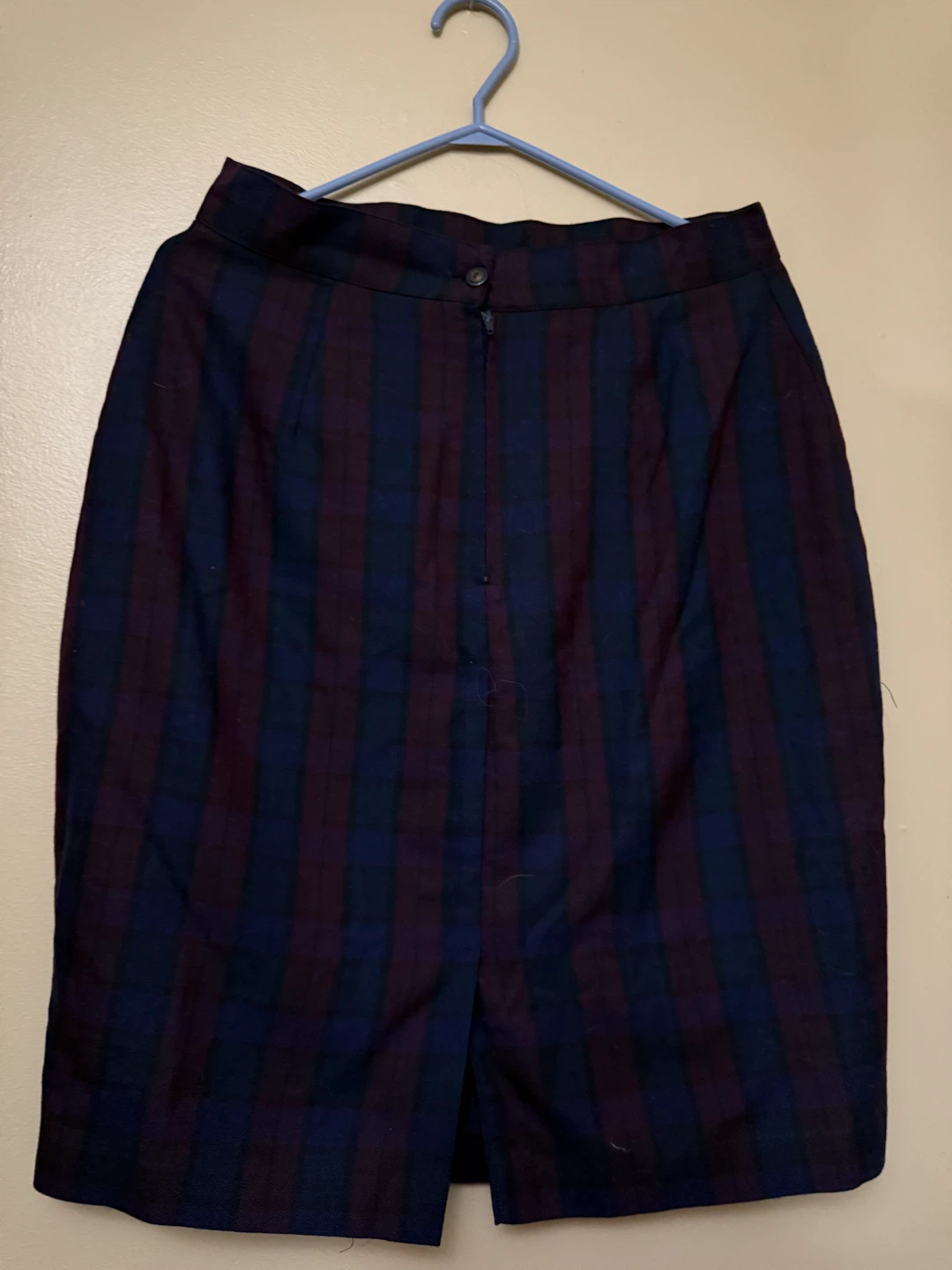 Kodoch Blue & Burgandy Tartan Skirt Size 13 - photo 2