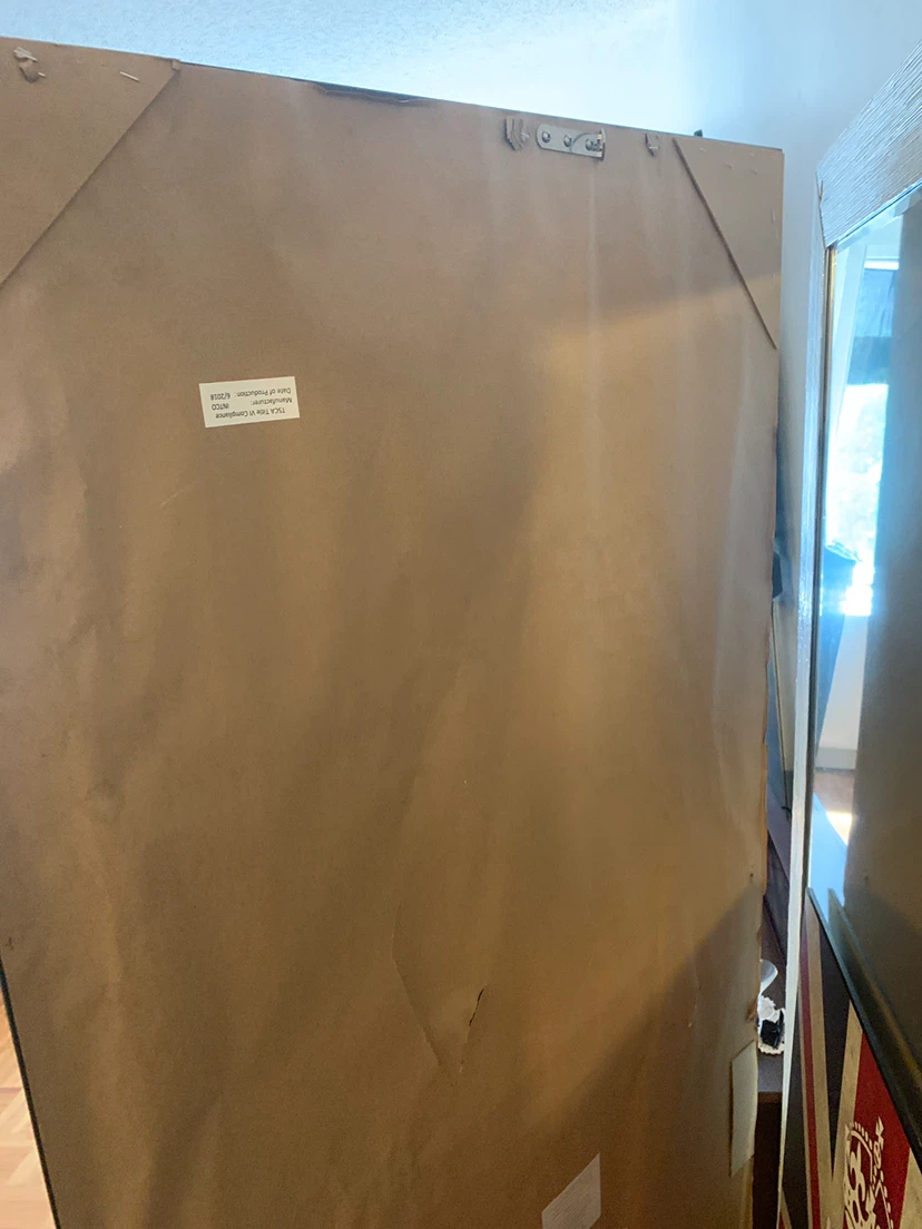 Large Full-Length Floor Mirror with Black Frame - photo 3