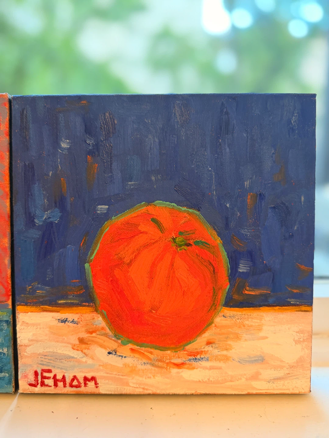 Set of 3 Fruit Original Oil Paintings 8x8 - photo 5