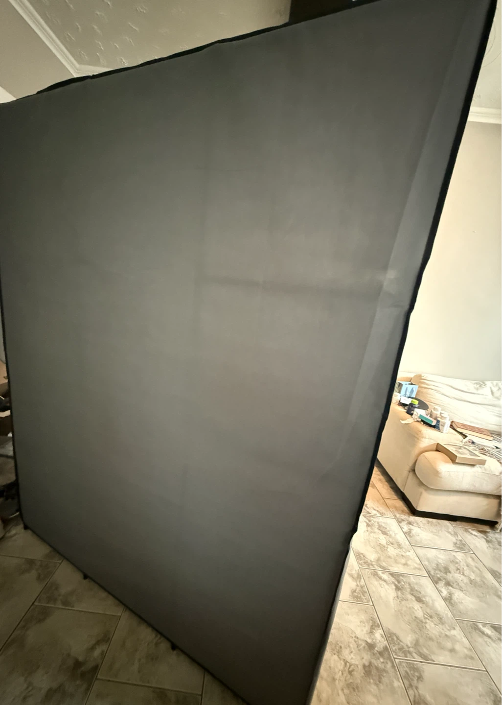 Portable Grey Fabric Closet Organizer - photo 2