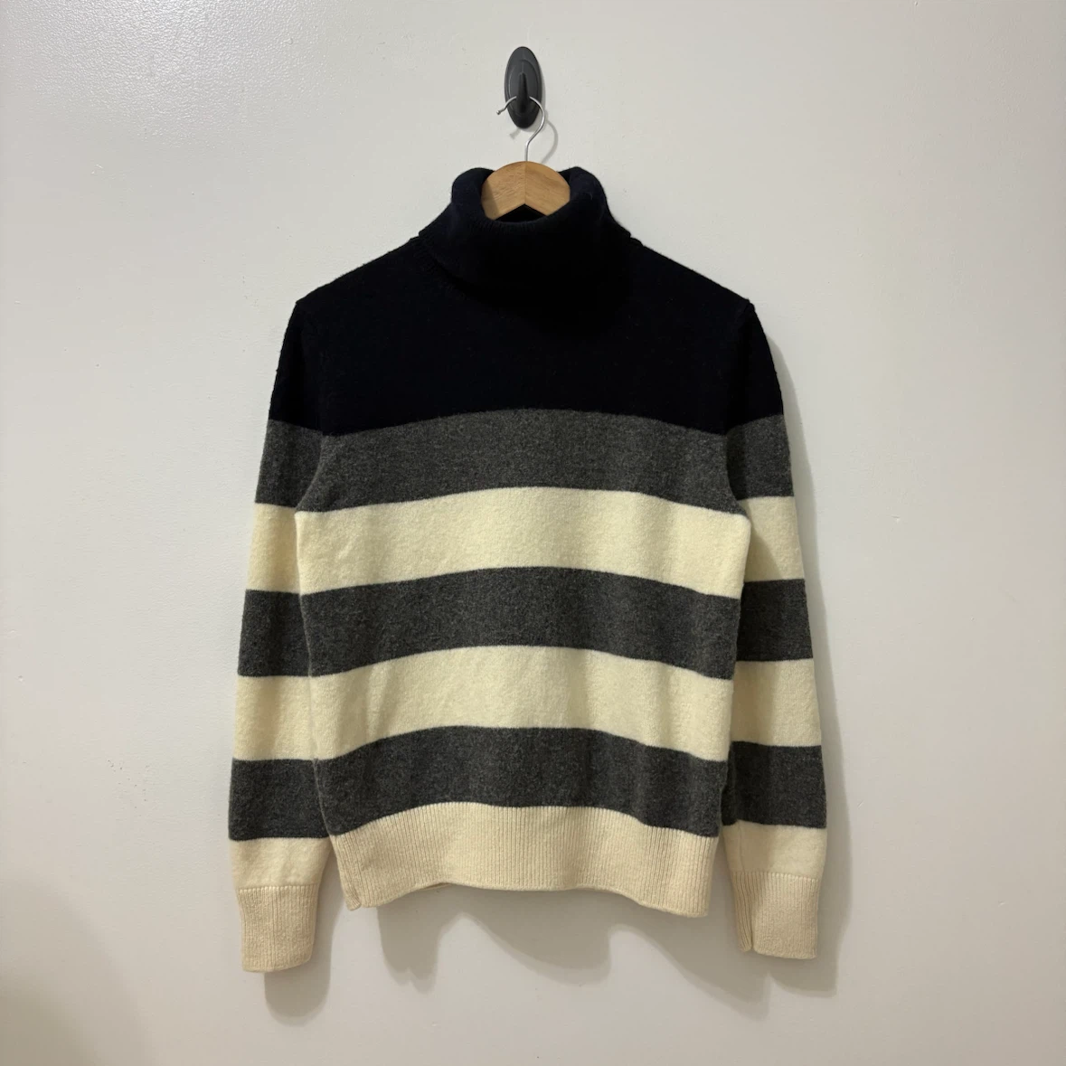 Moncler Striped Turtleneck Sweater