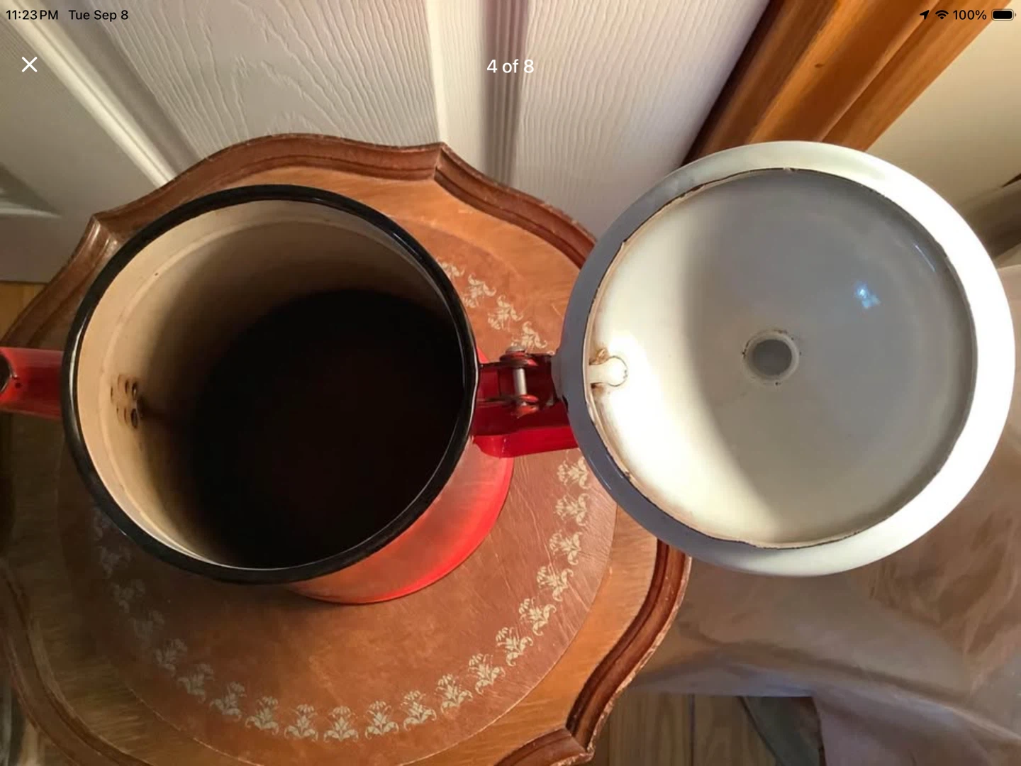Vintage Japy France Enamel Coffee Pot 🐞 - photo 4