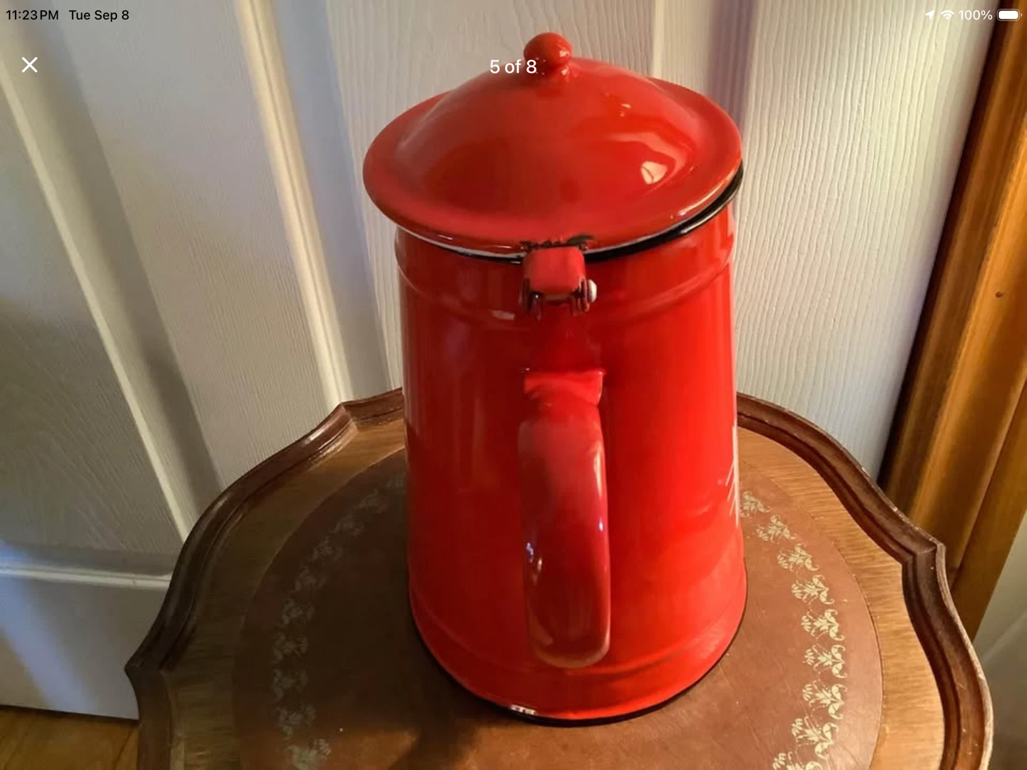 Vintage Japy France Enamel Coffee Pot 🐞 - photo 5