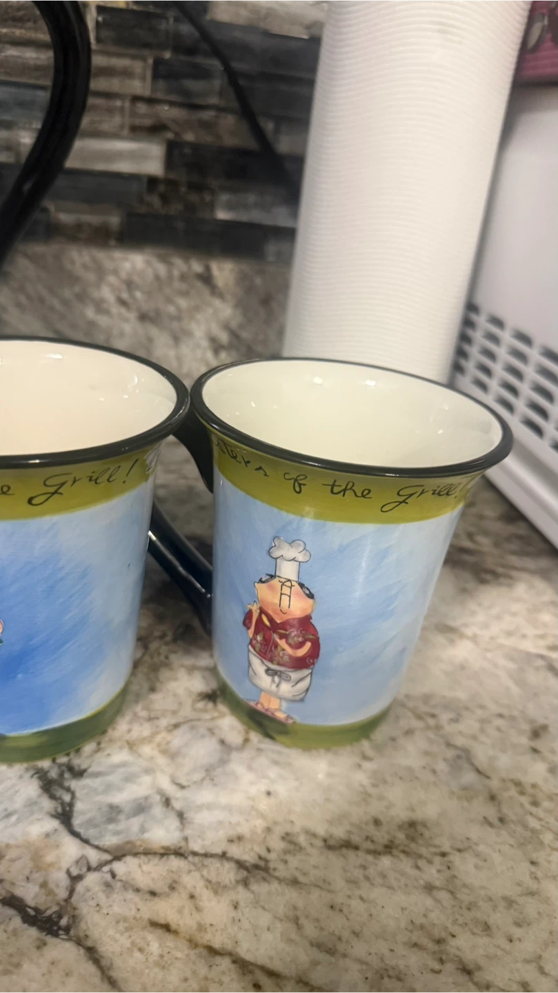 Masters of the Grill Ceramic Pitcher and Mug Set - photo 4