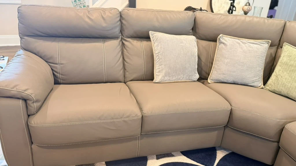 Gray L-shaped Sectional Sofa - photo 3