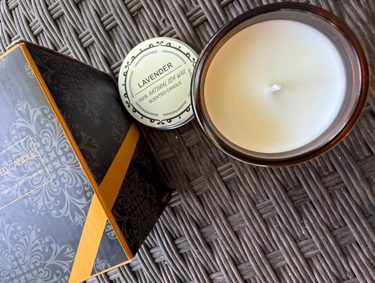 NEW • $24+Retail • LavenderScented Soy/Wax Candle • Best Realtor - photo 3