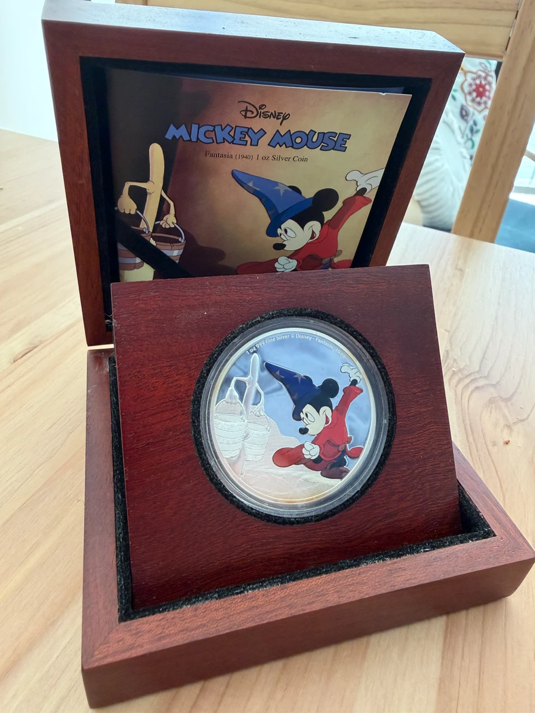 Disney Fantasia Mickey Mouse 1oz Silver Coin