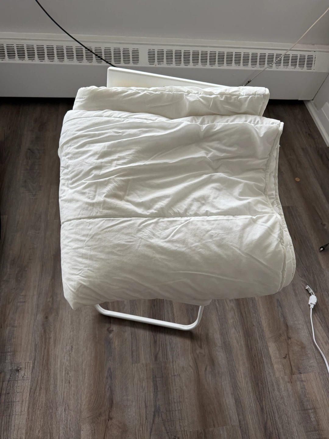 IKEA white blanket