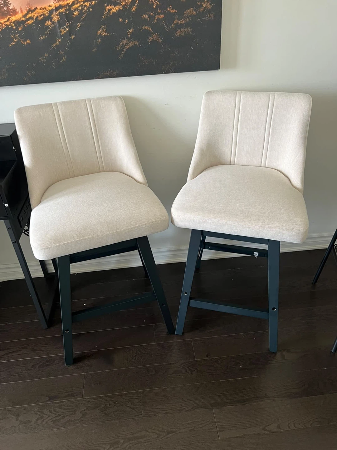 Set of Two Swivel Bar Stools - photo 2