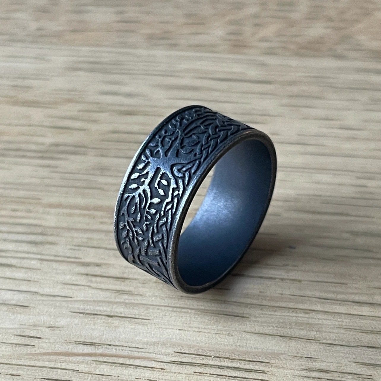 Retro style Tree of life & Celtic knot stainless ring (size 10) - photo 4