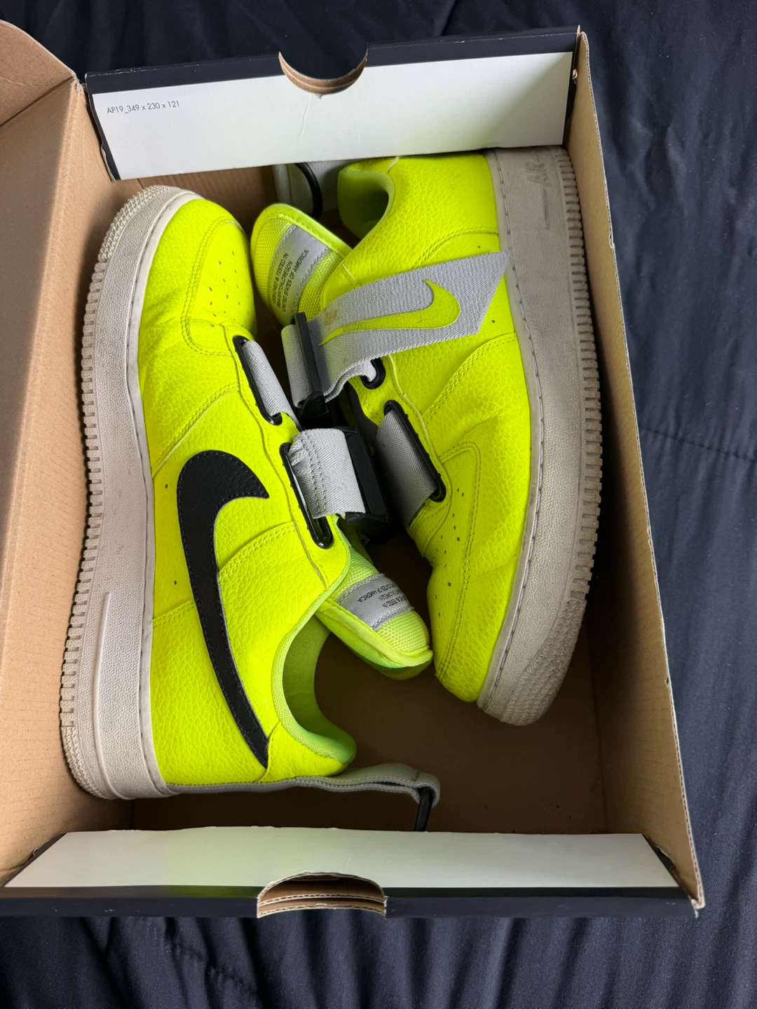 Nike Air Force 1 Utility Volt/White-Black - photo 2