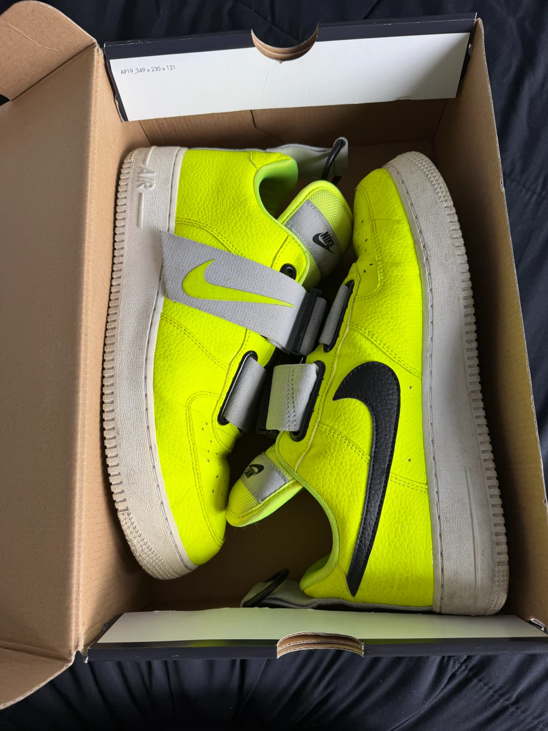 Nike Air Force 1 Utility Volt/White-Black - photo 3