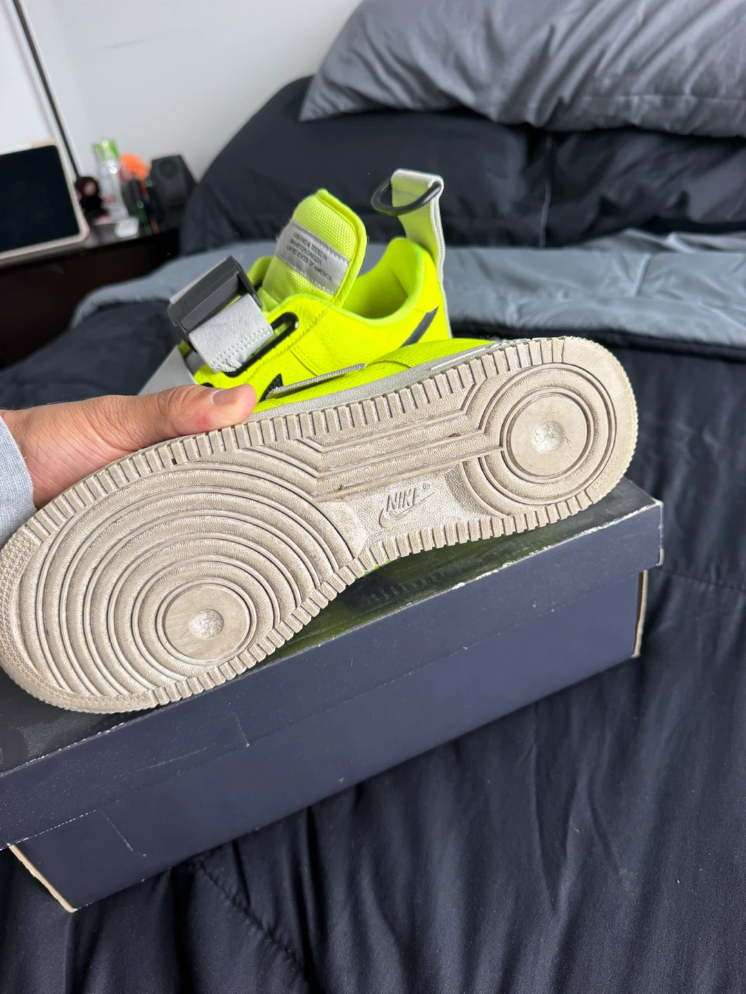 Nike Air Force 1 Utility Volt/White-Black - photo 4