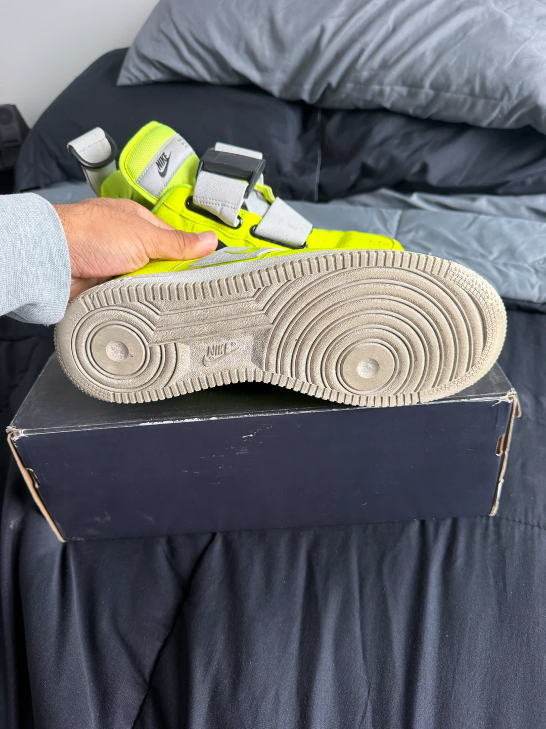 Nike Air Force 1 Utility Volt/White-Black - photo 5