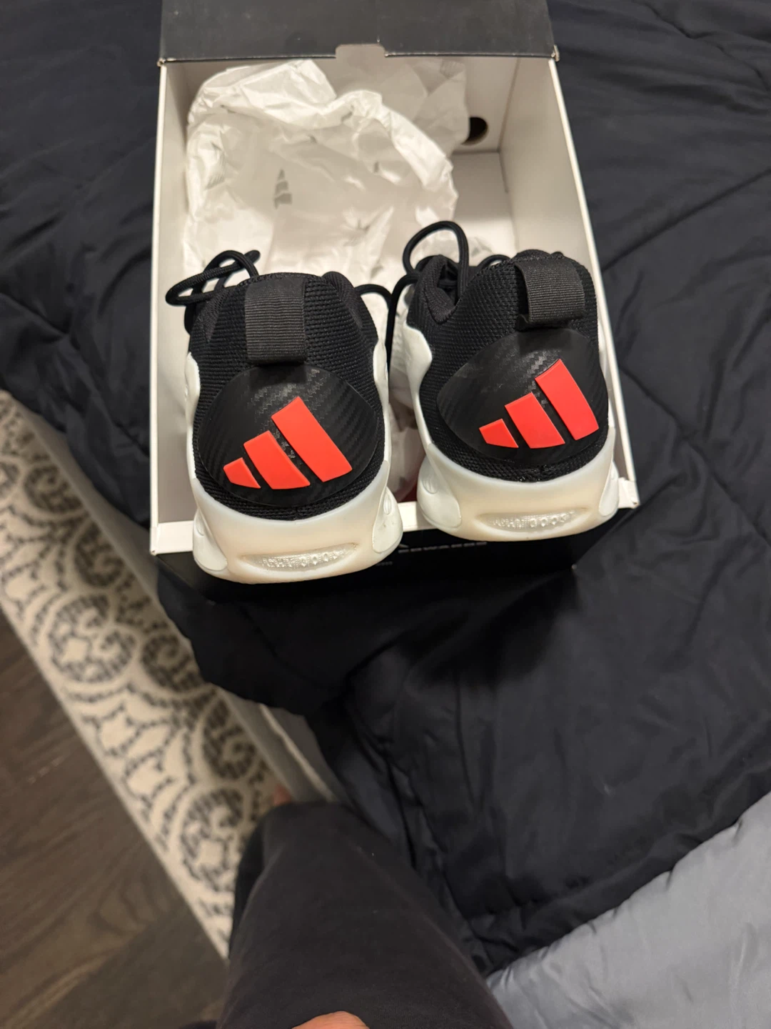 Adidas Basketball Shoes Black and White
