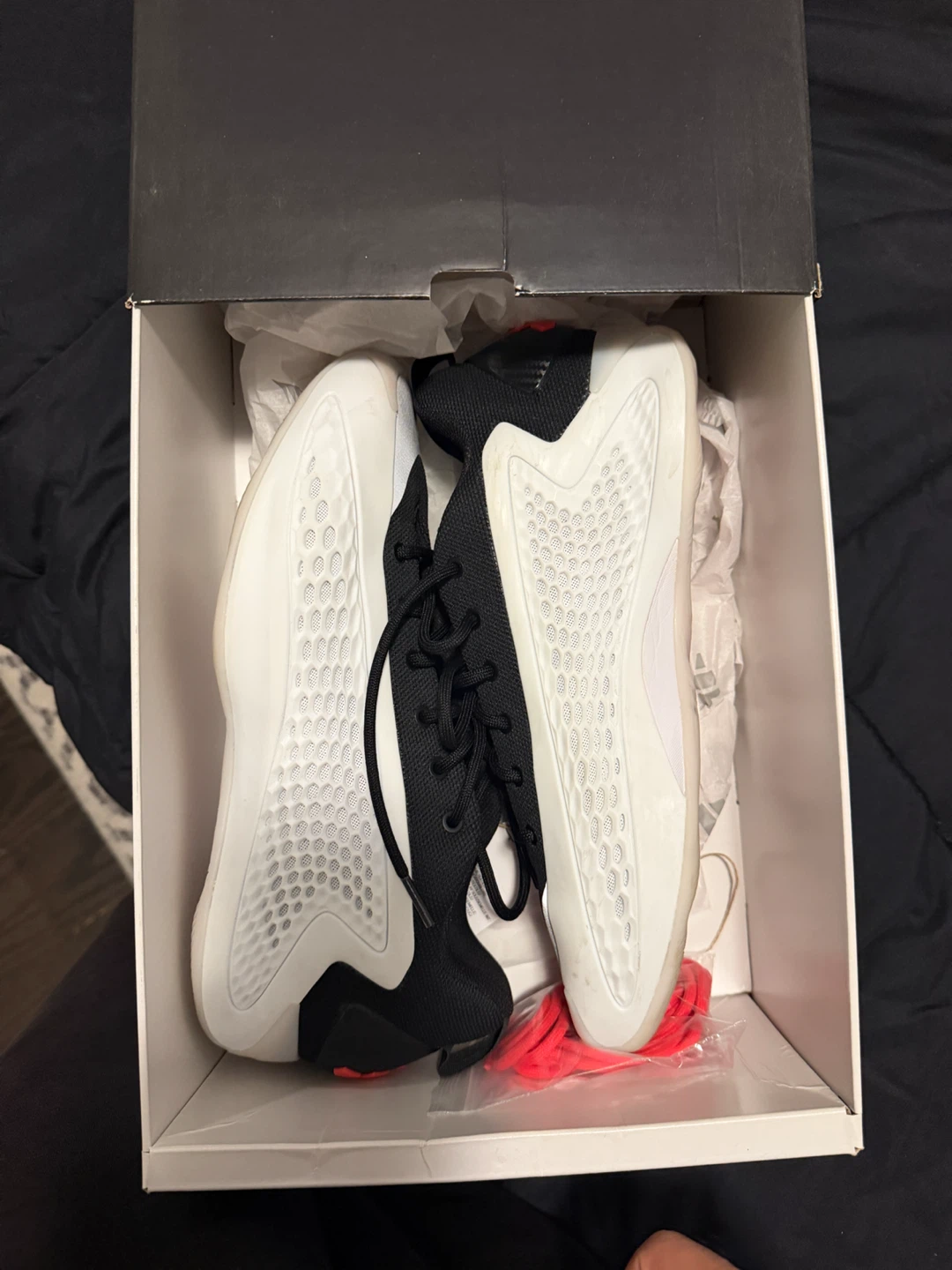 Adidas Basketball Shoes Black and White - photo 4