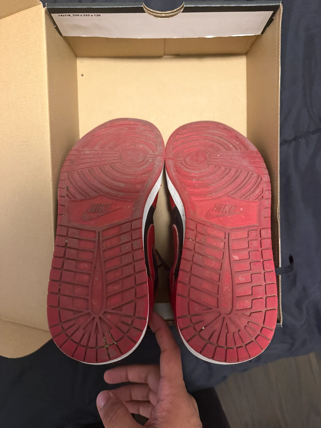 Nike Air Jordan 1 Low Red and Black