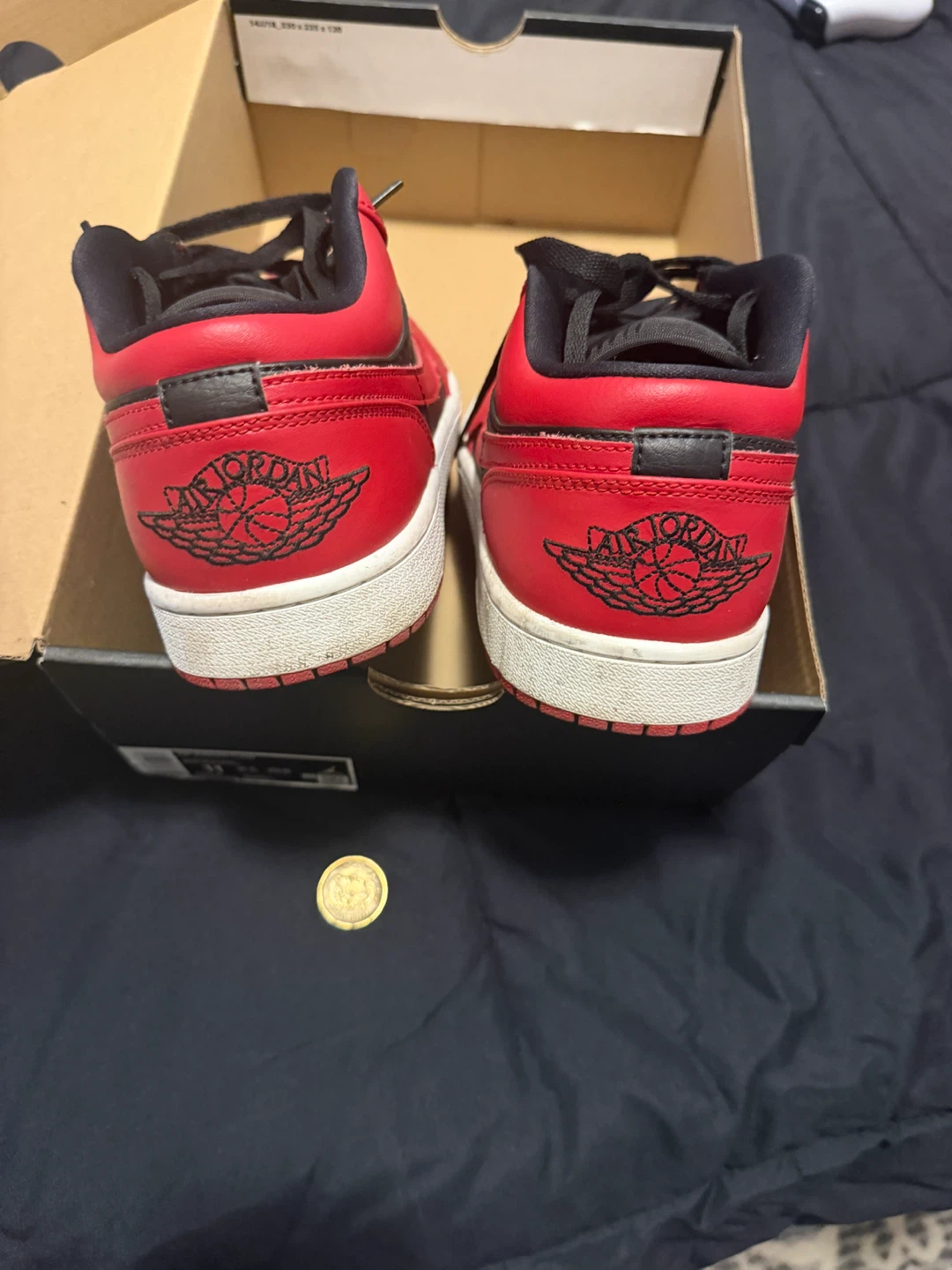 Nike Air Jordan 1 Low Red and Black - photo 2