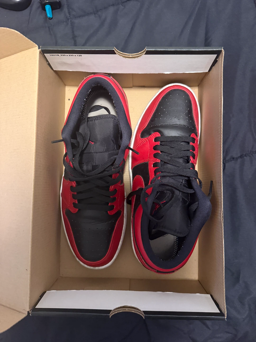 Nike Air Jordan 1 Low Red and Black - photo 3