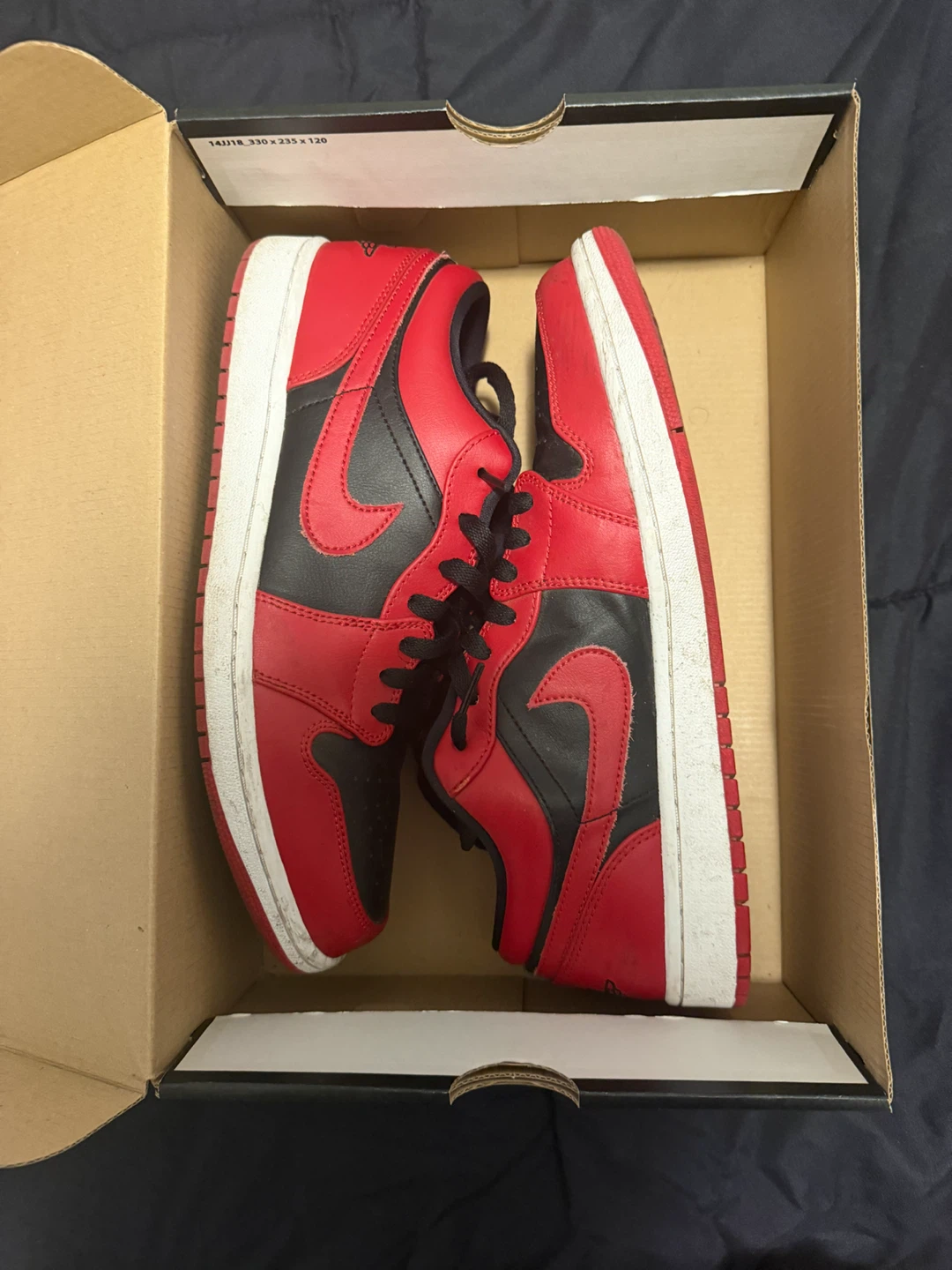 Nike Air Jordan 1 Low Red and Black - photo 4