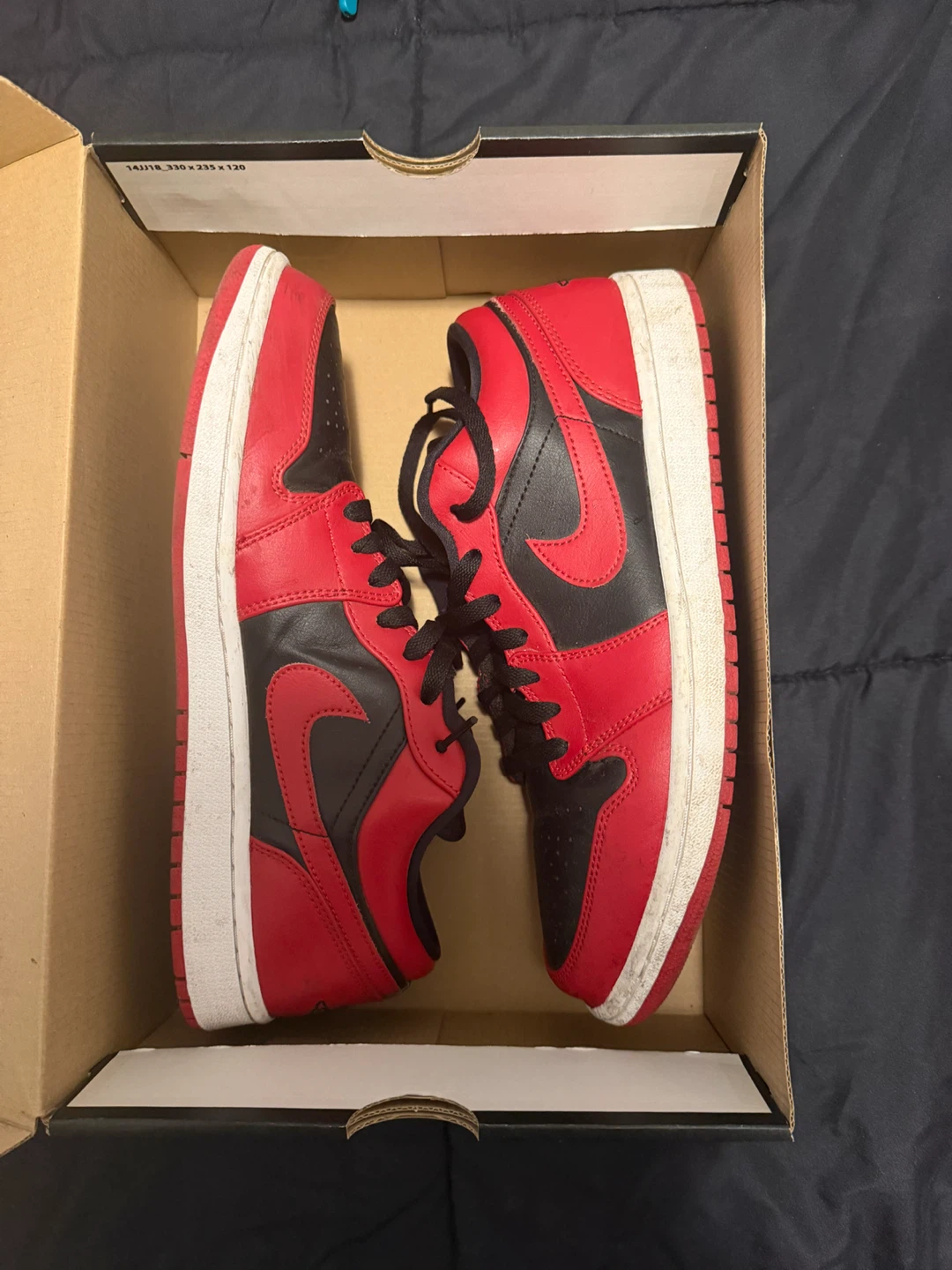 Nike Air Jordan 1 Low Red and Black - photo 5