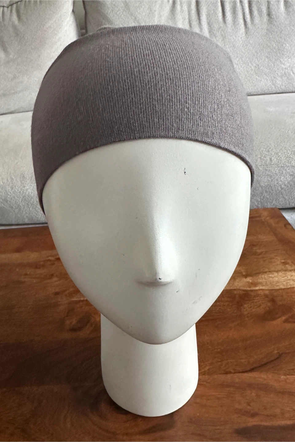 Grey jersey beanie/bonnet - New - $3 - photo 2
