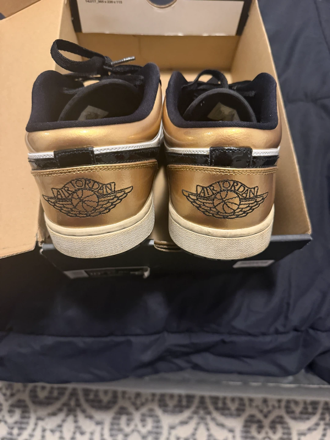 Air Jordan 1 Low Gold Black White