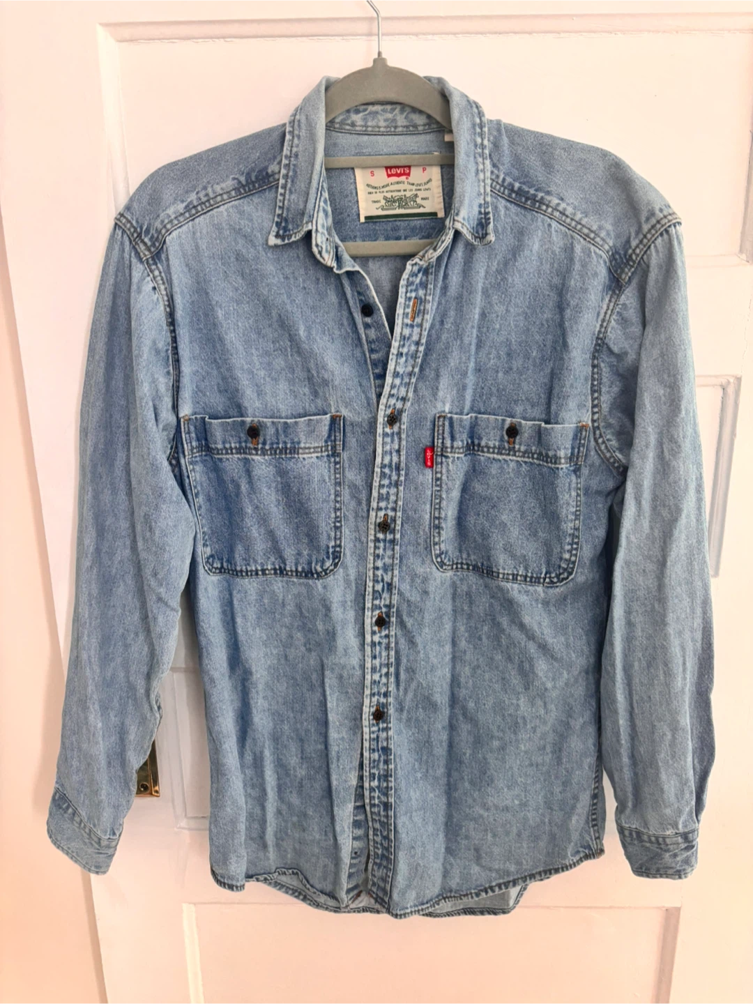 Levi's Light Wash Denim Shirt Size Small - photo 2