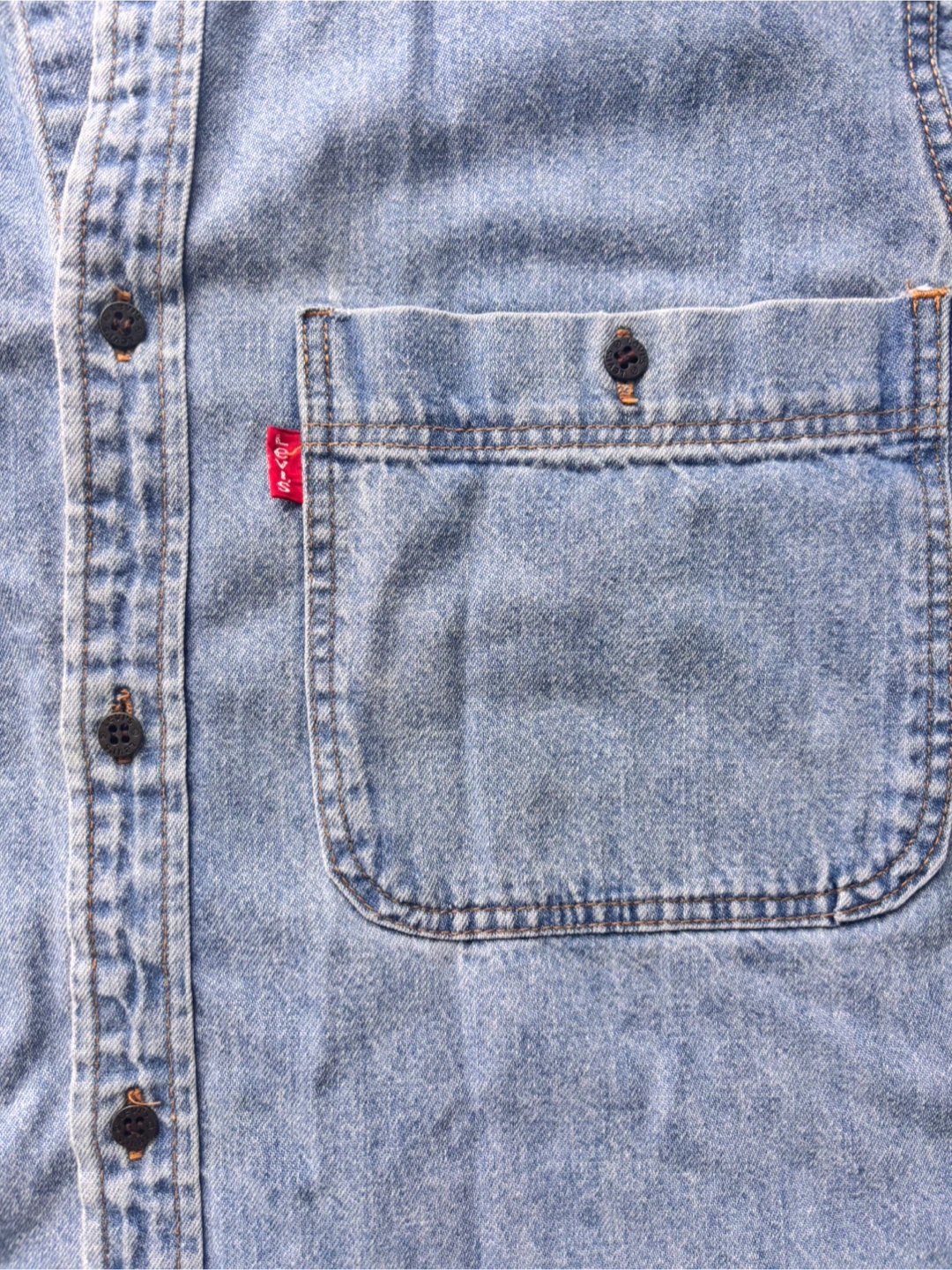 Levi's Light Wash Denim Shirt Size Small - photo 5