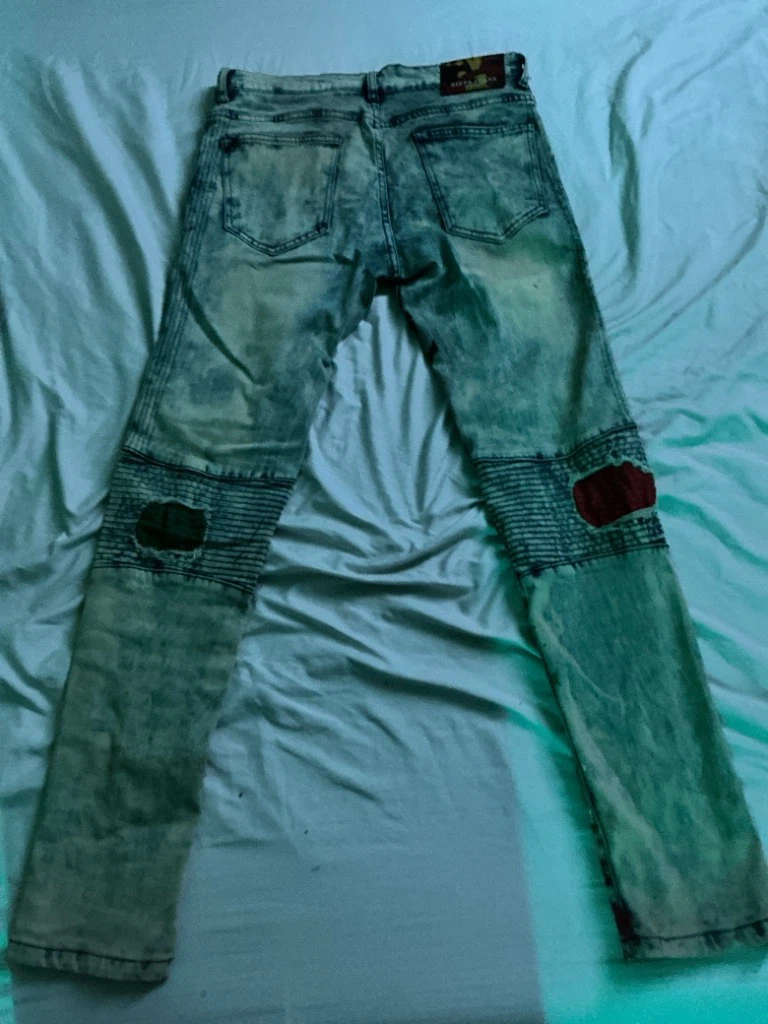Biepa Jeans Distressed Graphic Denim - photo 2