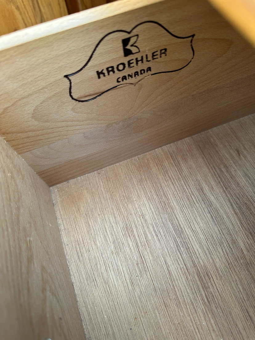 Vintage Kroehler Oak Dresser Set (CAN DELIVER) - photo 2