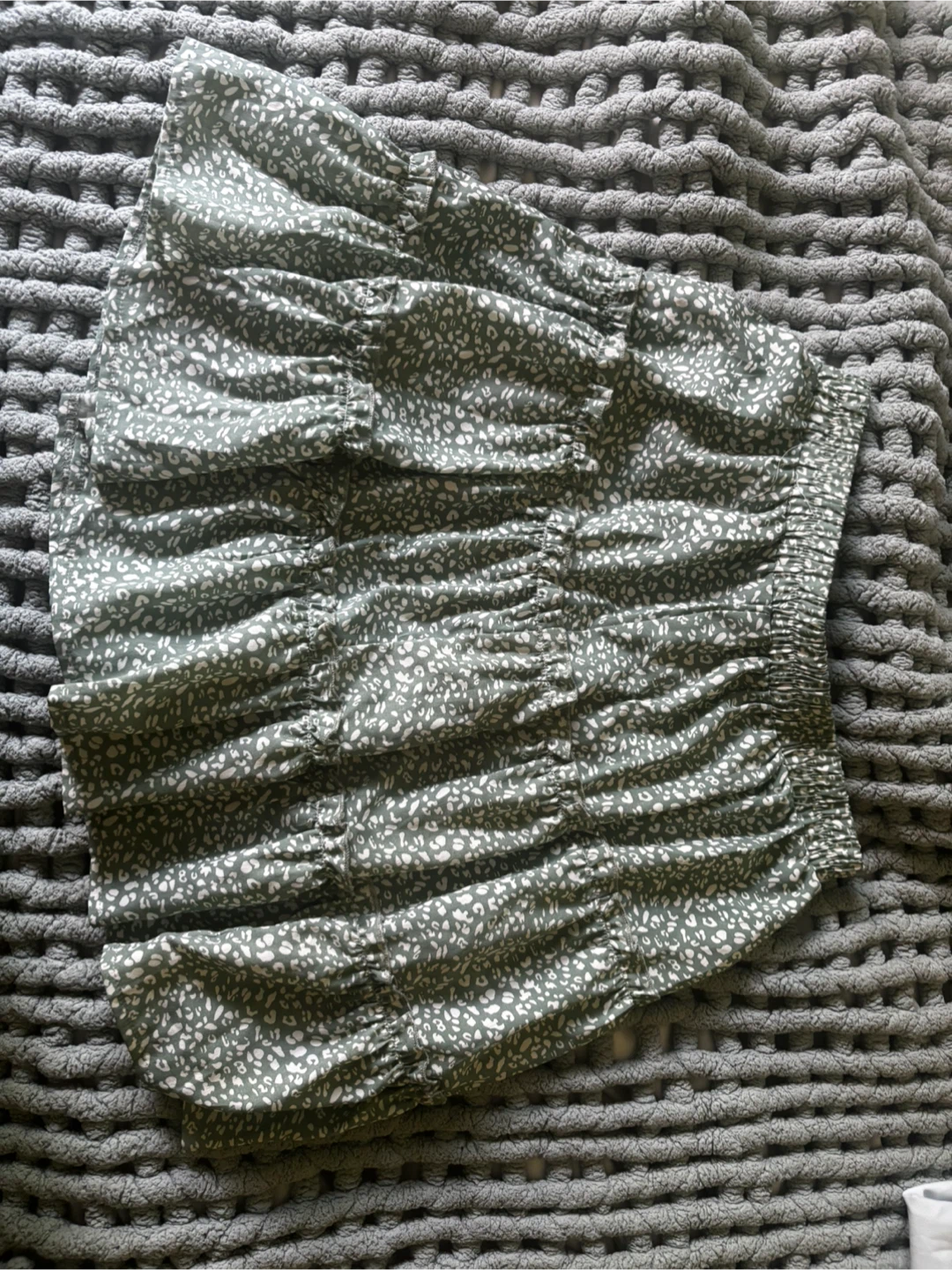 SHEIN Green Tiered Skirt