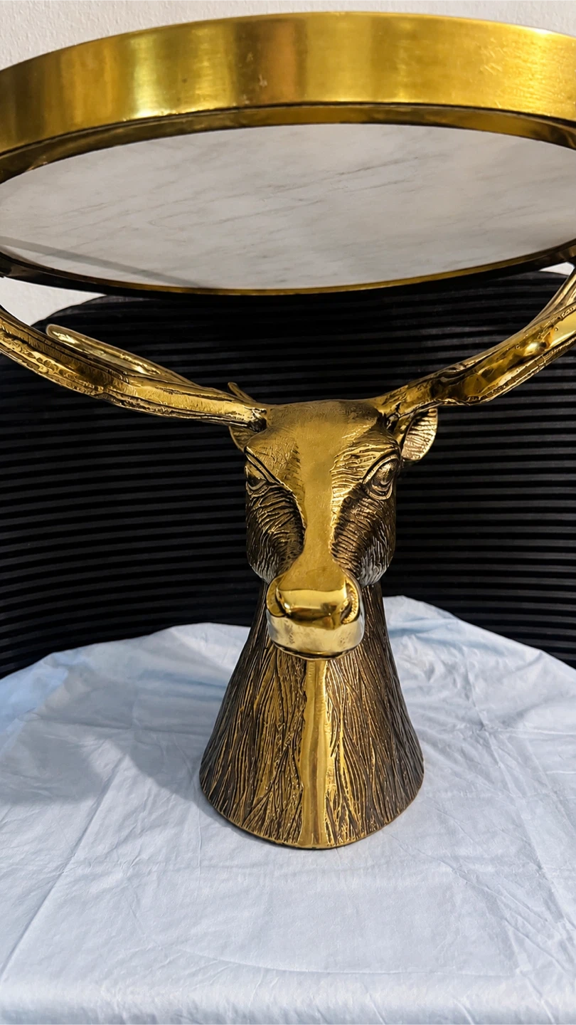 Gold Deer Head Decorative Tray - photo 3