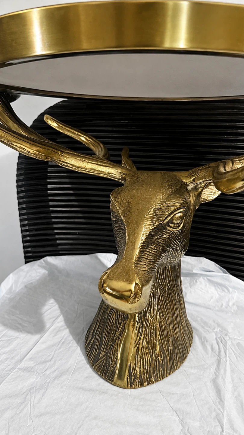 Gold Deer Head Decorative Tray - photo 4